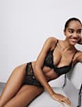 Forget Me Not Lace Wired Plunge Bra Set A-E