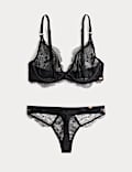 Forget Me Not Lace Wired Plunge Bra Set A-E