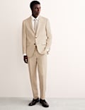Tailored Fit Linen Blend Suit