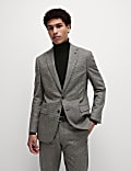 Tailored Fit Wool Blend Donegal Suit