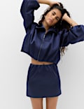 Satin Jacket & Skirt Set
