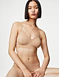 Soutien-gorge bustier sans armatures, orné de dentelle Flexifit™