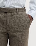 2 Piece Slim Fit Striped Stretch Suit