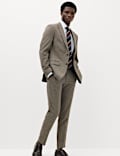 2 Piece Slim Fit Striped Stretch Suit