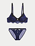 Christelle Lace Wired Demi Cup Bra Set A-E