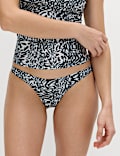 Printed Bandeau Tankini Set