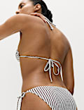 Printed Padded Halterneck Triangle Bikini Set