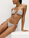 Printed Padded Halterneck Triangle Bikini Set