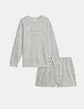Cool Comfort™ Embroidered Lounge Sweatshirt Set