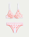 Karina Embroidery Wired Plunge Bra Set A-E