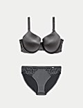 Biustonosz z pełną miseczką ContourWear z fiszbinami F–H, zestaw