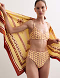 Printed Padded V-Neck Bikini Set
