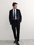 2 Piece Tailored Fit Italian Wool Flannel Suit
