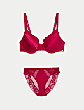 Silk & Lace Wired Full Cup Bra Set