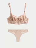 Murcia Lace Wired Longline Balcony Bra Set A-E