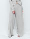 Cotton Blend Pointelle Lounge Cardigan & Bottom Set