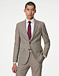 Slim Fit Puppytooth Stretch Suit