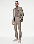 Slim Fit Puppytooth Stretch Suit