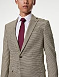 Slim Fit Puppytooth Stretch Suit