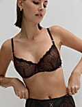 Evora Embroidery Wired Balcony Bra Set A-E