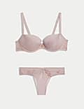 Lotus Chiffon Wired Push-Up Balcony Bra Set A-E