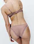 Jasmine Lace Sheer Wired Full Cup Bra Set F-H