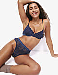 Cleo Lace Wired Demi Cup Bra Set A-E