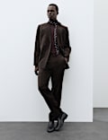 2 Piece Cotton Rich Velvet Stretch Suit