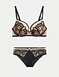 Bordeaux Wired Push Up Plunge Bra Set A-E