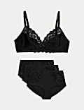 Amelia Lace Non Wired Full Cup Bra Set A-E