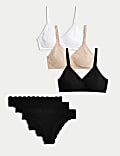 3pk Non Wired Full Cup Bras Set