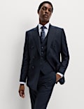 Slim Fit Pure Wool Checked Suit