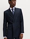 Slim Fit Pure Wool Checked Suit