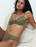 Jasmine Lace Wired Plunge Bra Set A-E