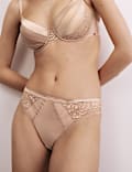 Silk & Lace Wired Full Cup Bra Set
