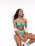 Cleo Lace Wired Push Up Plunge Bra Set A-E