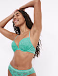 Cleo Lace Wired Push Up Plunge Bra Set A-E