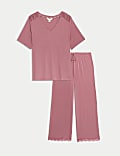 Body Soft™ Lace Detail Pyjama Top Set