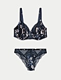 Lantana Silk & Lace Wired Balcony Bra Set F-H