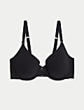 Rib & Lace Wired Full Cup Lounge Bra Set A-E