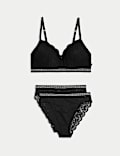 Cleo Lace Non Wired Push Up Bra Set A-E