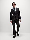 Regular Fit Pure Wool Textured Suit 