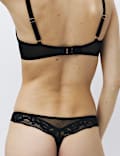 Silk &amp; Lace Wired Full Cup Bra Set A-E