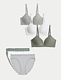 3pk Non Wired T-Shirt Bras Set A-E