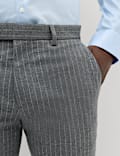 2 Piece Slim Fit Pin Stripe Stretch Suit