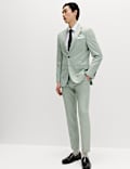 2 Piece Slim Fit Textured Stretch Suit