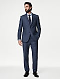 Regular Fit Wool Rich Prince of Wales Check Suit