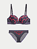 Farina Wired Push Up Balcony Bra Set A-E