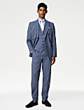 Tailored Fit Italian Linen Miracle™ Double Breasted Suit