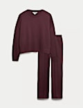 Scuba Jersey Lounge Sweatshirt Set
